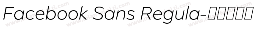Facebook Sans Regula字体转换